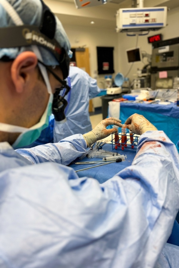 Dr. Edgar F. Del Toro performing surgery